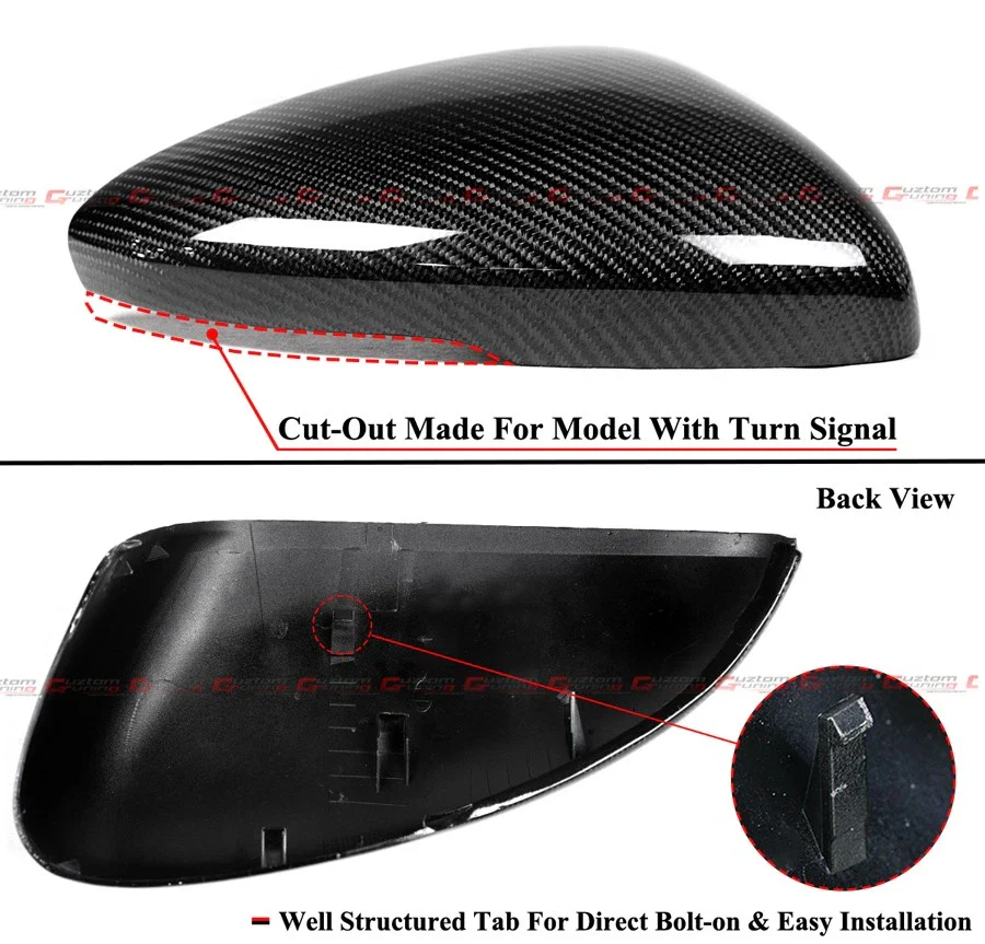 For 2023-2026 Honda Accord Real Carbon Fiber Side Mirror Cover Direct Replacement - Image 2