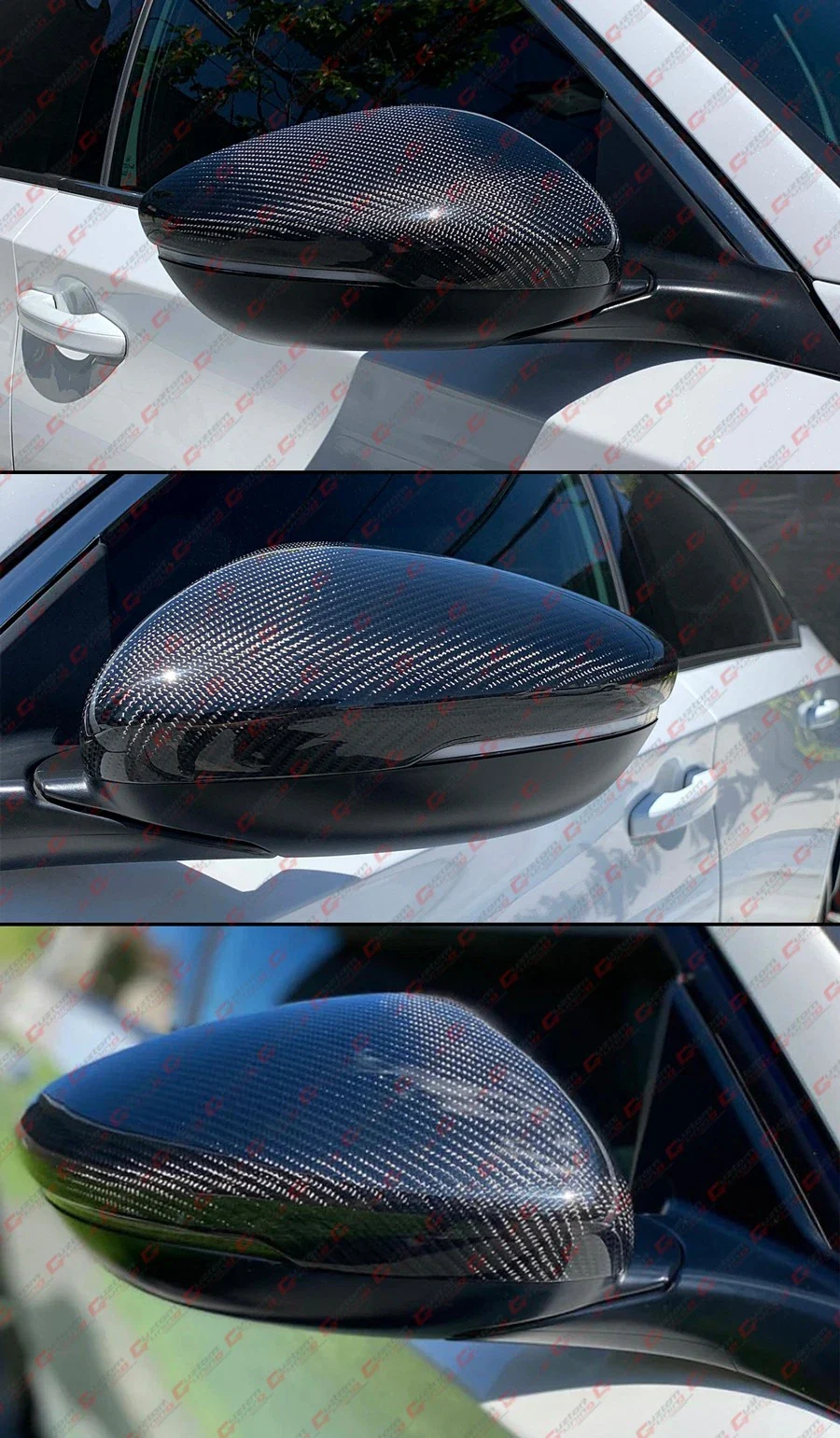 For 2023-2026 Honda Accord Real Carbon Fiber Side Mirror Cover Direct Replacement - Image 4