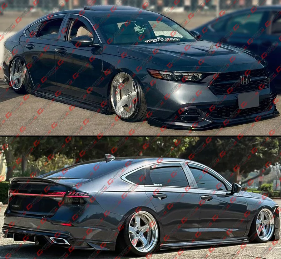 For 2023-2026 Honda Accord Yofer Black Side Skirt Extension - Meteorite Gray Trim - Image 10