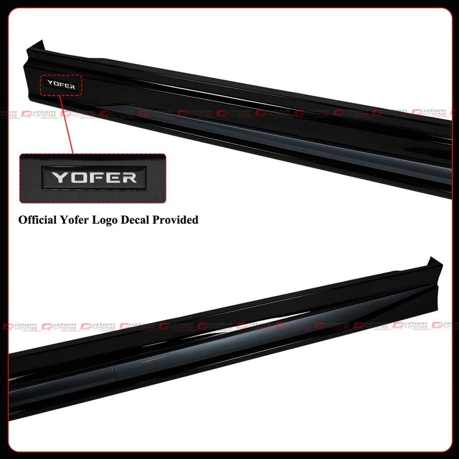 For 2023-2026 Honda Accord Yofer Black Side Skirt Extension - Meteorite Gray Trim - Image 8