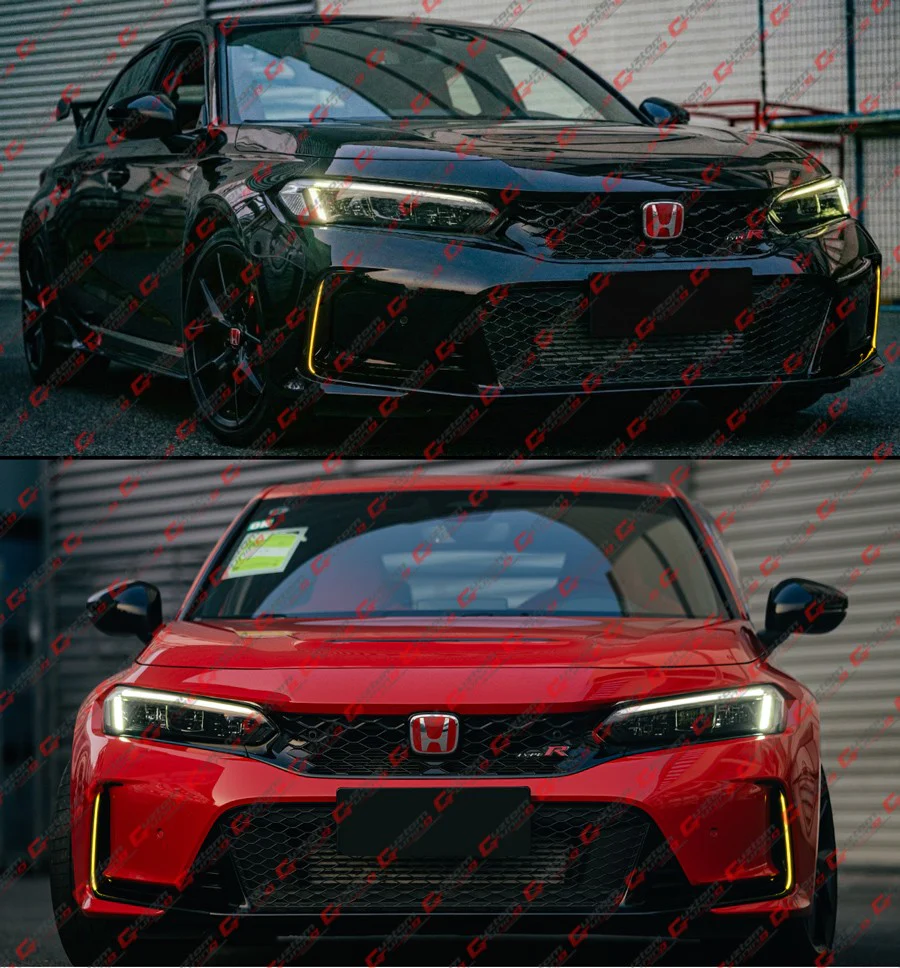 For 2023-2026 Honda Civic Type-R FL5 Amber Front Bumper Replacement LED DRL Fog Light - Image 7