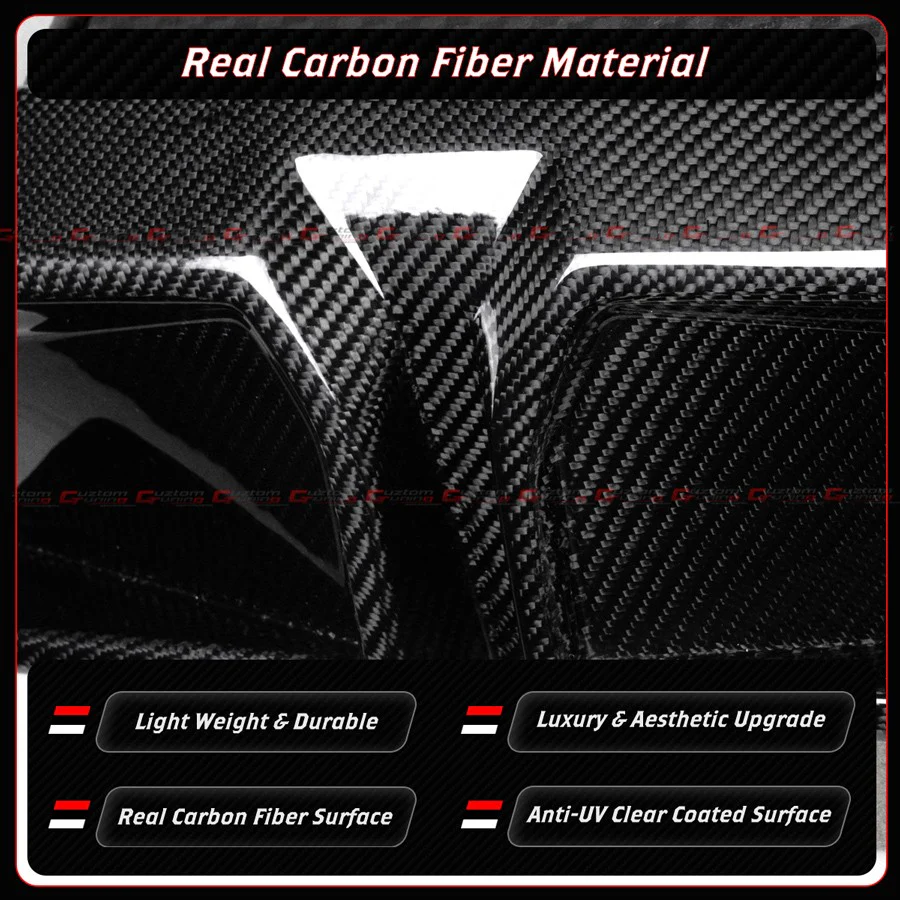 For 2023-2026 BMW G87 M2 CS Style Real Carbon Fiber Rear Bumper Diffuser Valance - Image 5