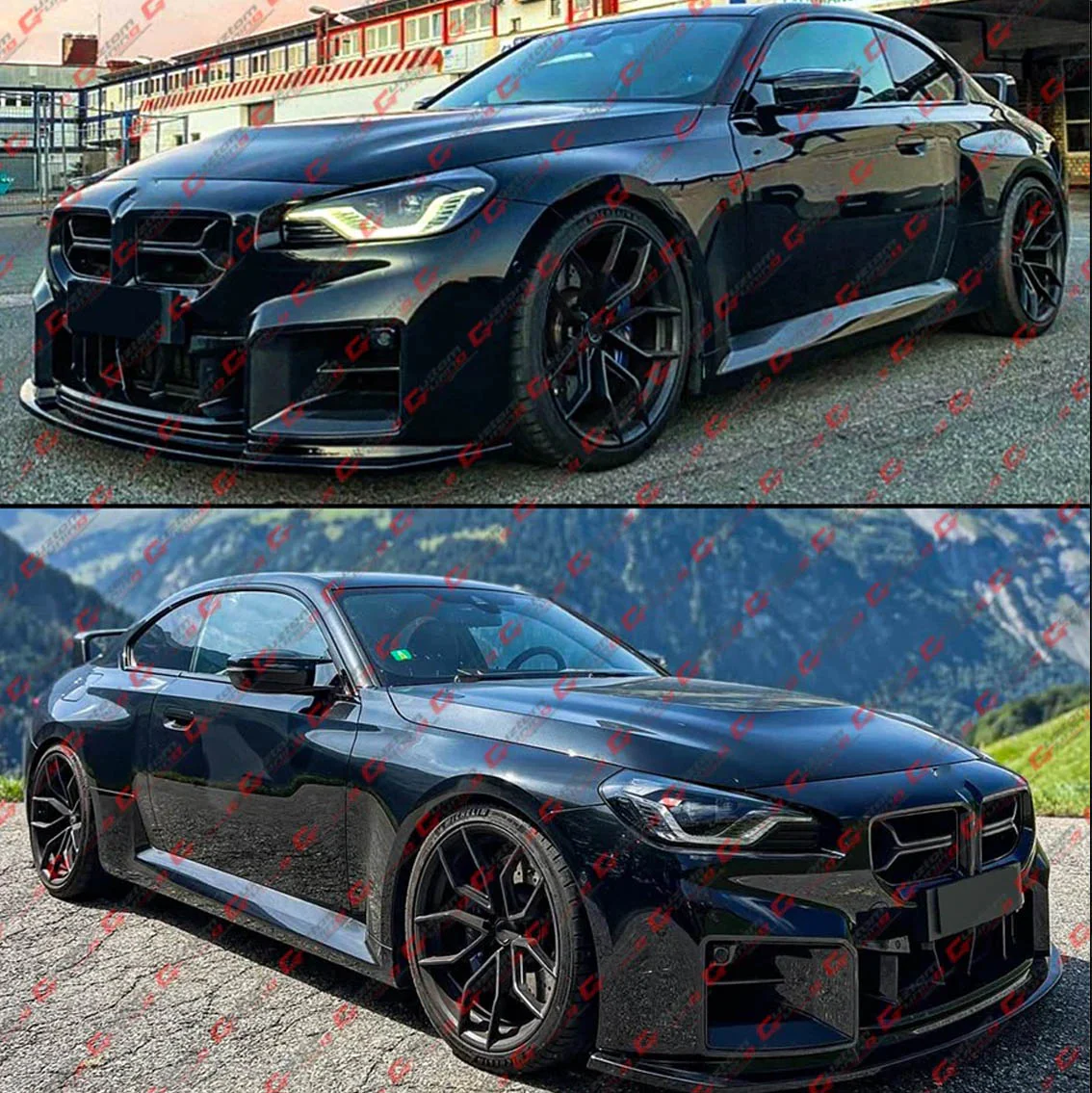 For 2023-2026 BMW G87 M2 CSL Style Gloss Black Front Upper Nose Kidney Grill Grille - Image 7