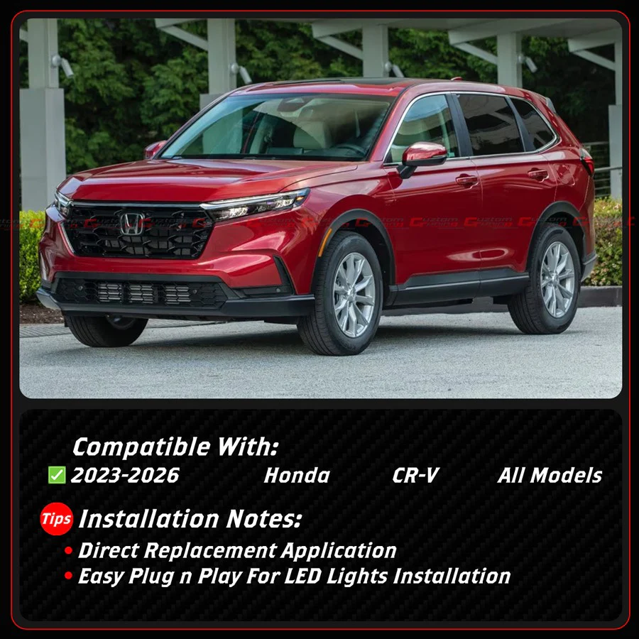 For 2023-2026 Honda CR-V Front Grill Hood Top Switch-Back Sequential DRL LED Lights - Image 3