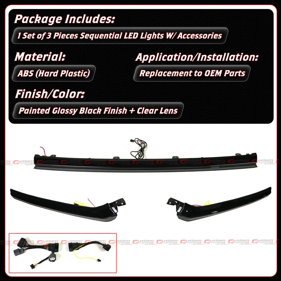 For 2023-2026 Honda CR-V Front Grill Hood Top Switch-Back Sequential DRL LED Lights - Image 4