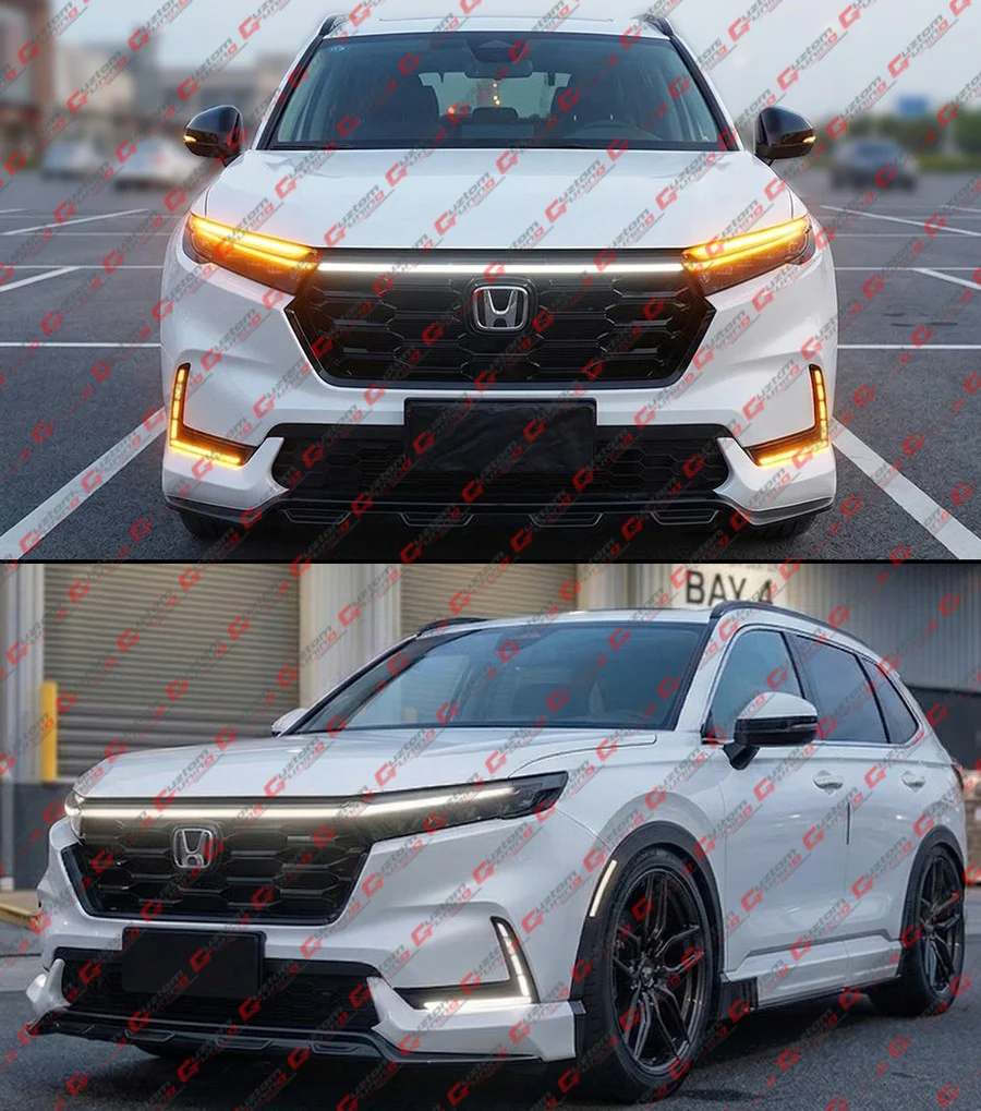 For 2023-2026 Honda CR-V Front Grill Hood Top Switch-Back Sequential DRL LED Lights - Image 8