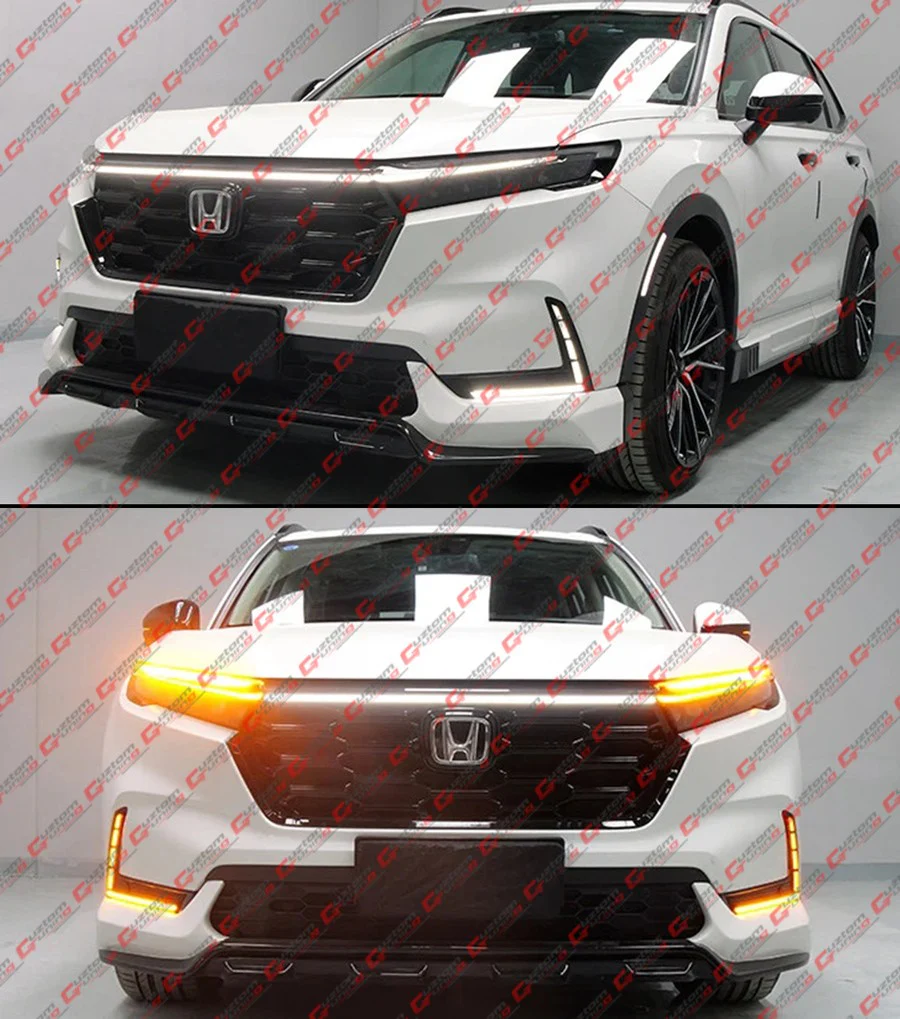 For 2023-2026 Honda CR-V Front Grill Hood Top Switch-Back Sequential DRL LED Lights - Image 9