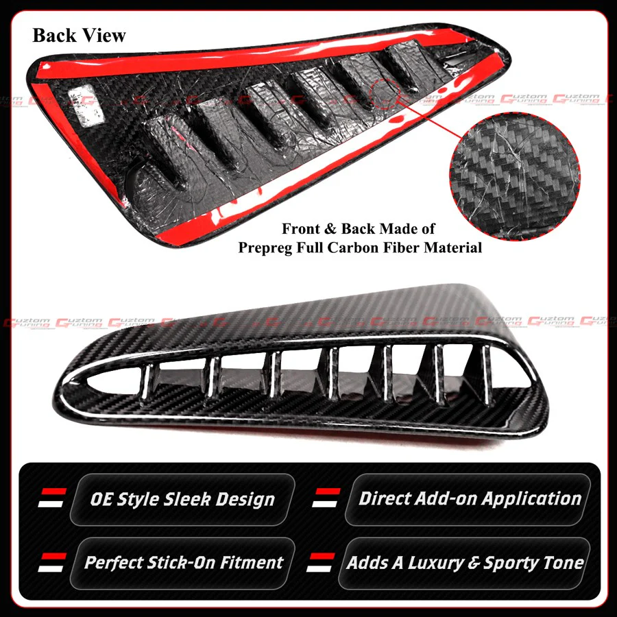 For 2023-2026 Toyota GR Corolla Full Carbon Fiber Fender Garnish Side Trim Cover - Image 4