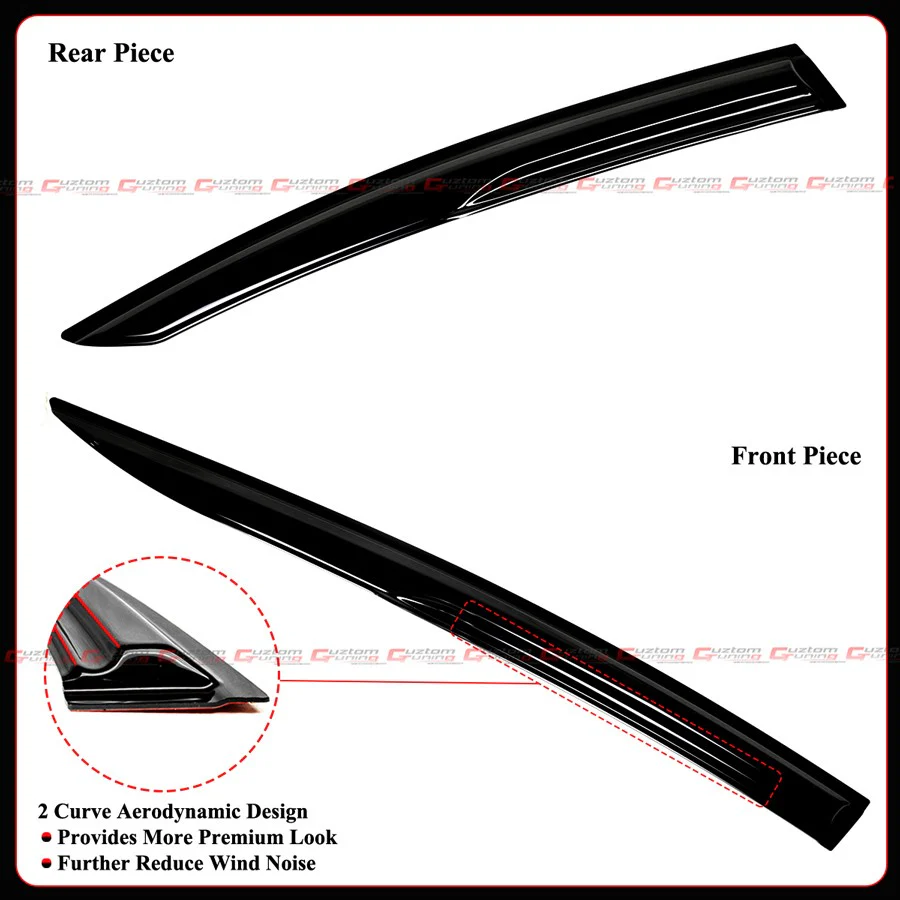 For 2023-2026 Toyota Prius XW60 M Style Window Visor Rain Guard Deflector - Image 6