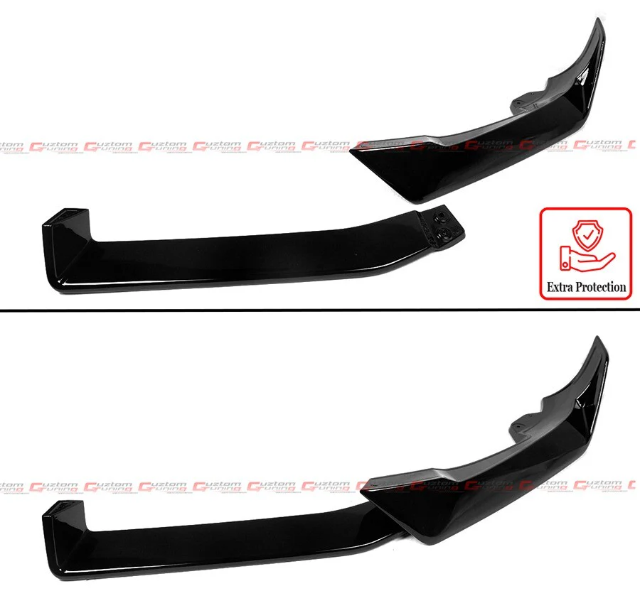 For 2024-2025 BMW X6 G06 M Sport LCI Gloss Black Front Bumper Lip Spoiler Splitter - Image 2