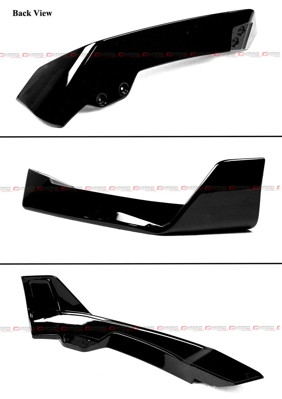 For 2024-2025 BMW X6 G06 M Sport LCI Gloss Black Front Bumper Lip Spoiler Splitter - Image 4