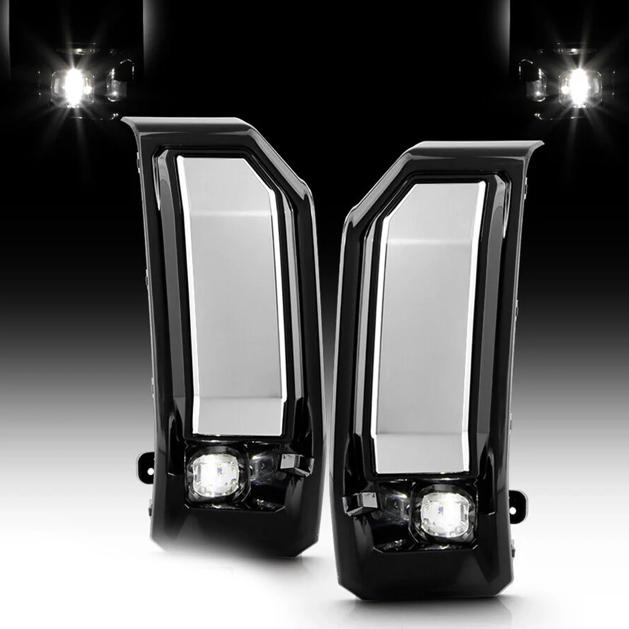 For 2024-2025 GMC Sierra 2500HD 3500HD LED Bumper Fog Lights Lamps w/ Switch Set