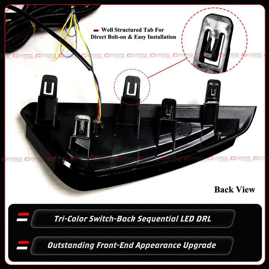For 2024-2025 Nissan Sentra V2 Tri-Color LED DRL Sequential Day Time Running Light - Image 5