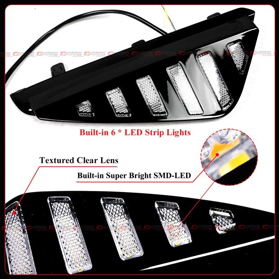 For 2024-2025 Nissan Sentra V2 Tri-Color LED DRL Sequential Day Time Running Light - Image 6