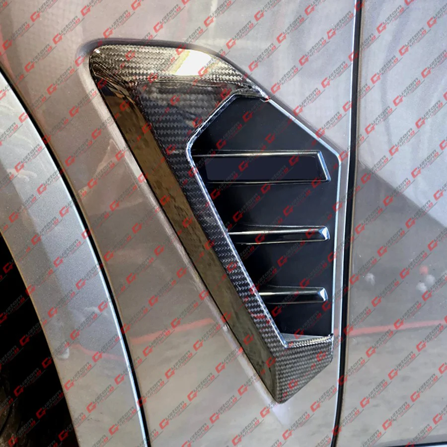 For 2024-2026 BMW G05 F95 X5 X5M LCI Full Carbon Fiber Side Fender Vent Trim Overlay - Image 9