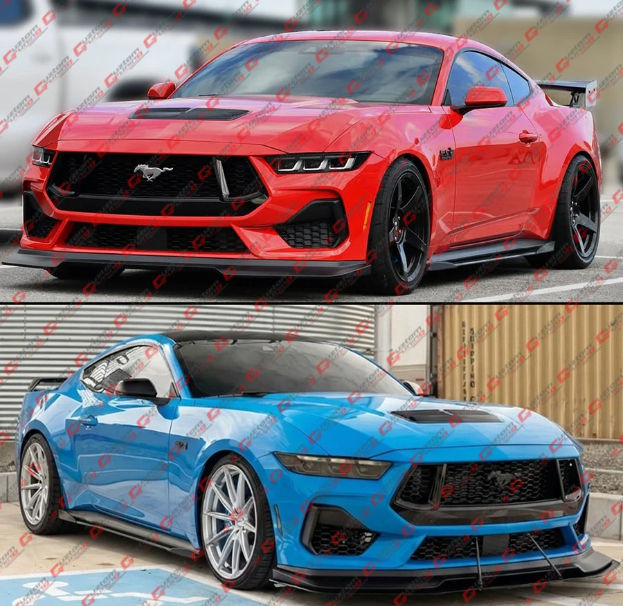 For 2024-2026 Ford Mustang S650 GT Coupe V2 Winglet Black Side Skirt Extension Splitter - Image 8