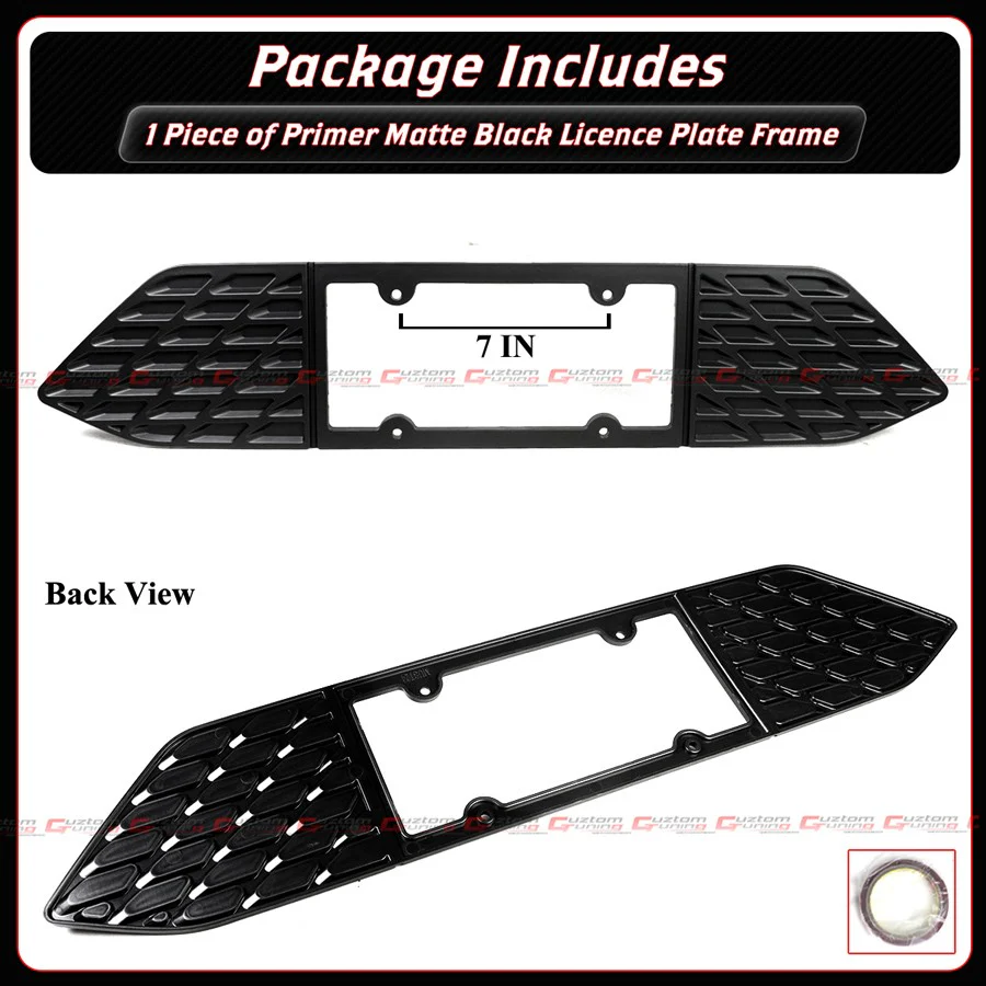 For 2024-2026 Ford Mustang S650 Matt Black Rear License Plate Frame Holder Panel - Image 4