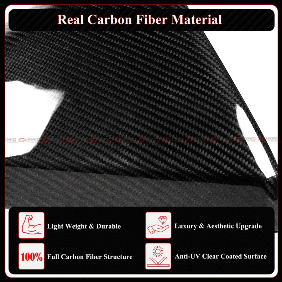 For 2024-2026 Tesla Cybertruck Direct Add-on Full Carbon Fiber Side Mirror Cover Cap - Image 6