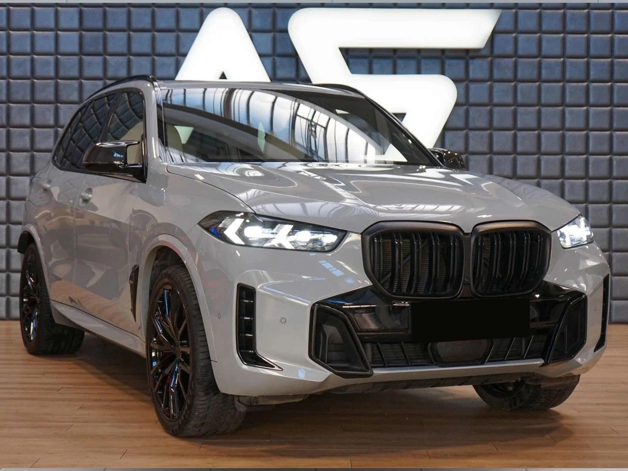 For 2024-2026 BMW X5 G05 LCI Gloss Black Dual Slats Front Kidney Grill - Image 2