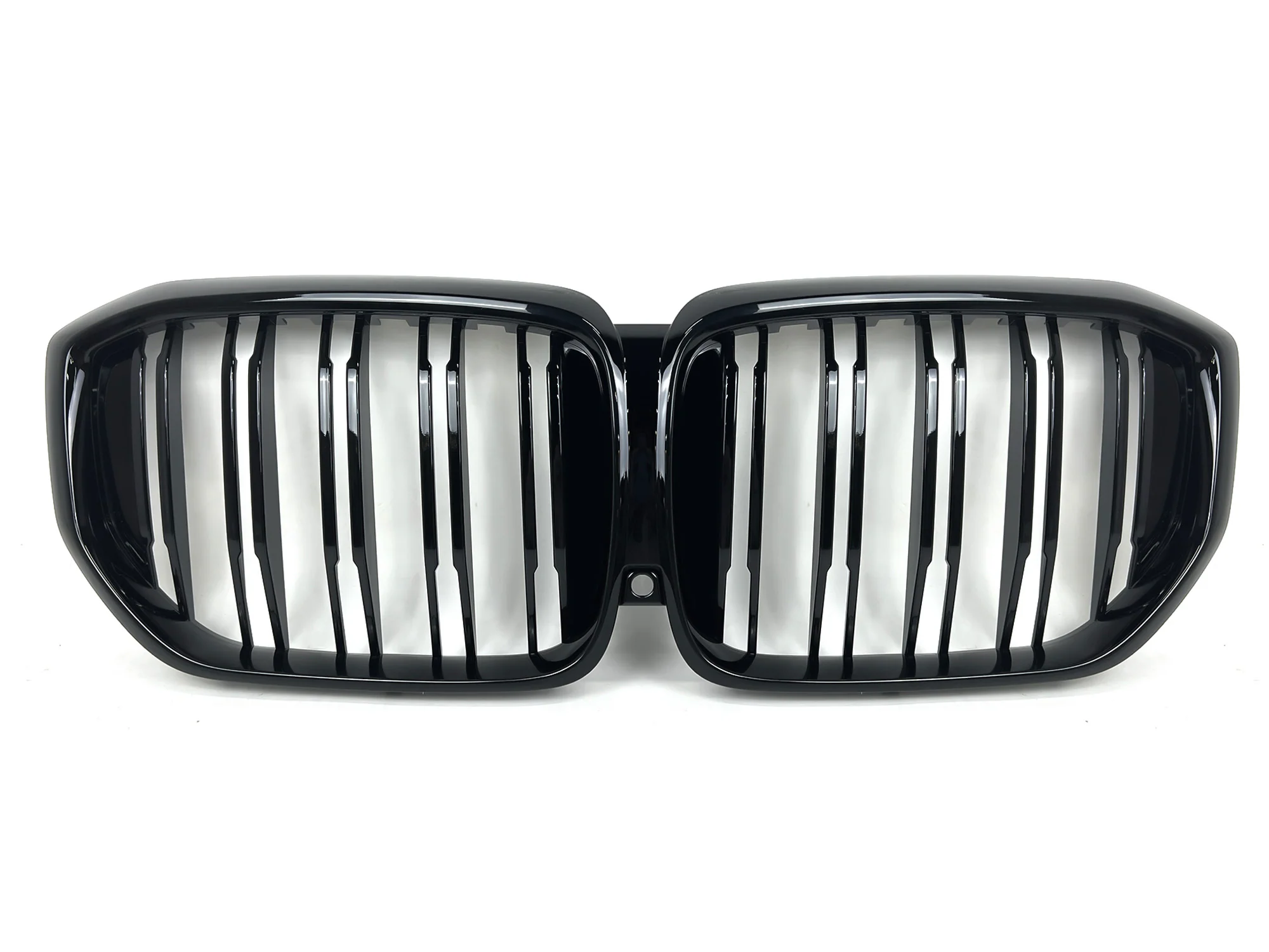 For 2024-2026 BMW X5 G05 LCI Gloss Black Dual Slats Front Kidney Grill - Image 3