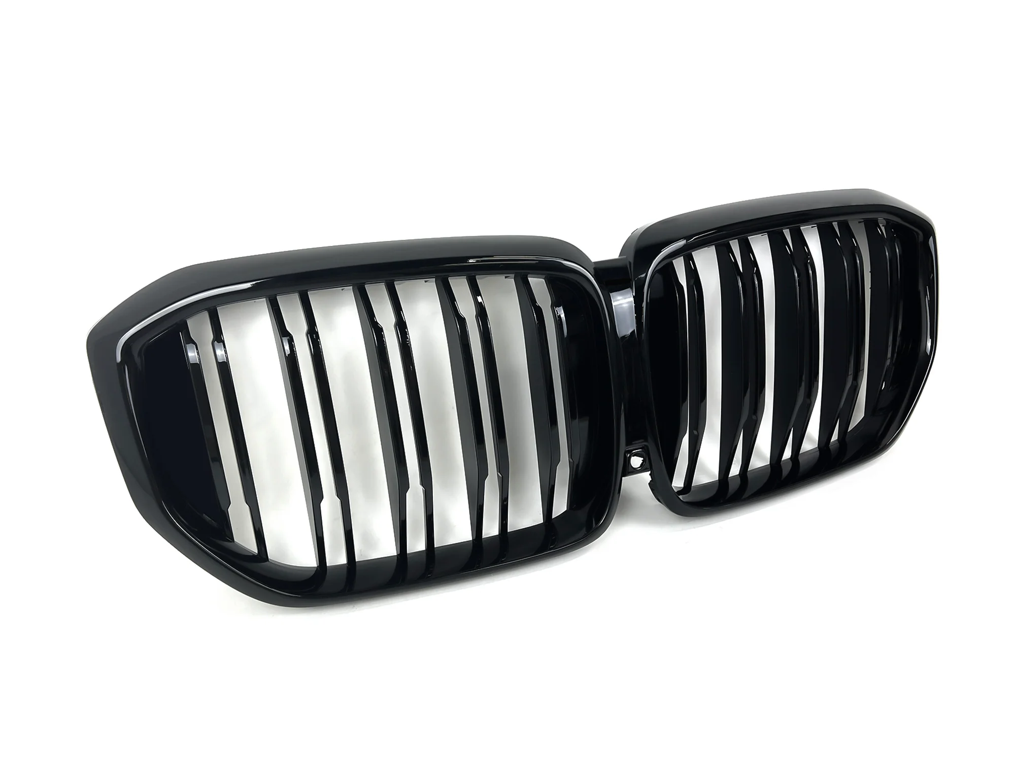 For 2024-2026 BMW X5 G05 LCI Gloss Black Dual Slats Front Kidney Grill - Image 5