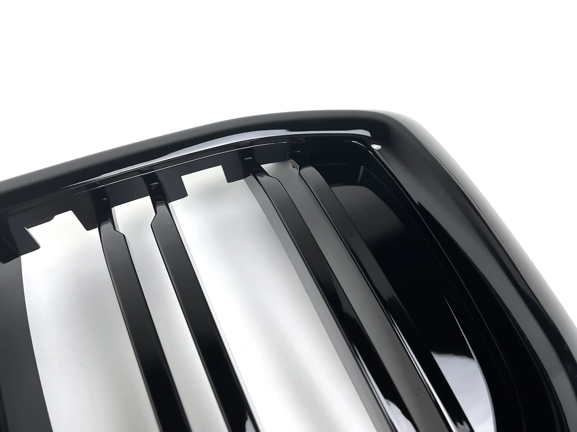 For 2024-2026 BMW X5 G05 LCI Gloss Black Dual Slats Front Kidney Grill - Image 8