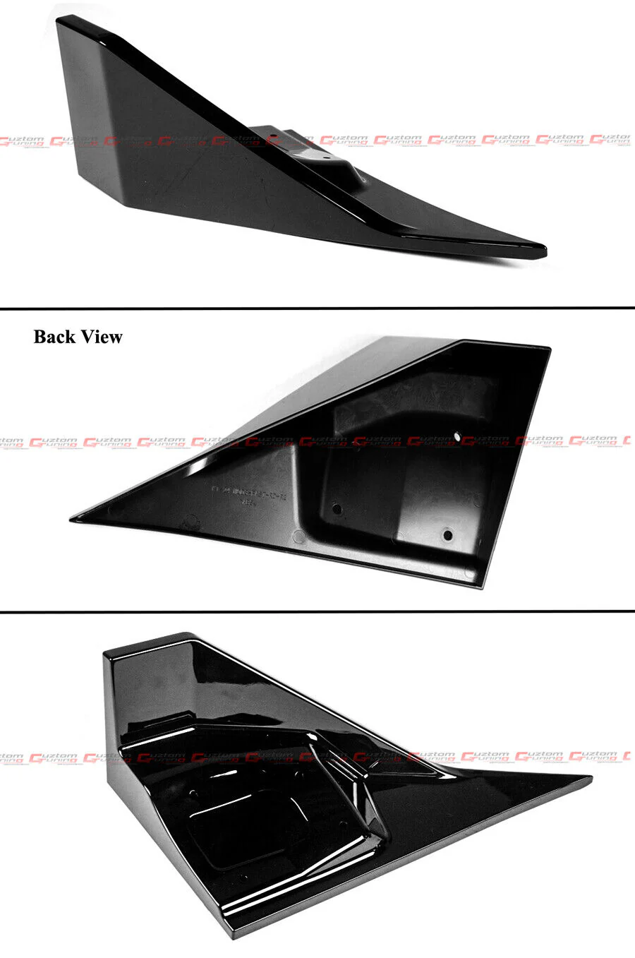For 2024-2026 Tesla Model 3 Highland V Style Gloss Black Rear Bumper Diffuser Kit - Image 4