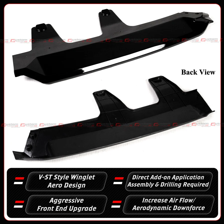 For 2025-2026 BMW G45 X3 M Sport Gloss Black Front Bumper Lip Splitter - Image 3