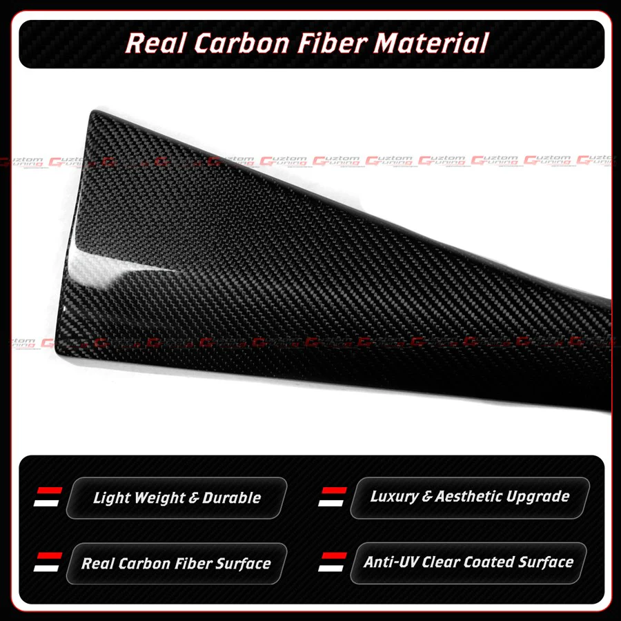 For 2025-2026 BMW G90 G99 M5 Add-on Real Carbon Fiber Side Skirt Extension - Image 5