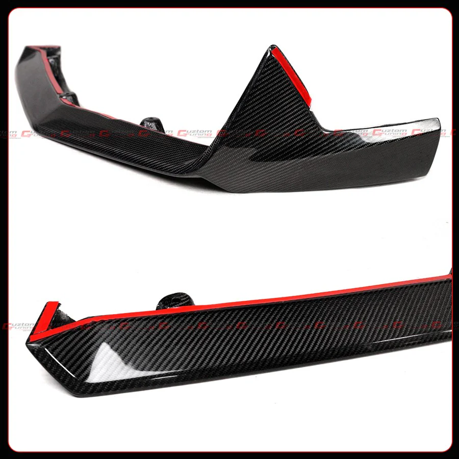 For 2025-2026 BMW G90 G99 M5 Real Carbon Fiber Front Bumper Lip - Image 4