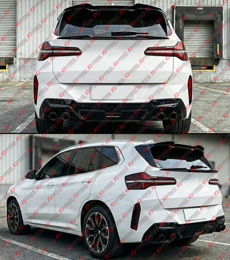 For 2025-2026 BMW X3 G45 Gloss Black High Kick Rear Mid Wing Lid Spoiler - Image 5