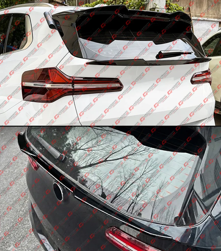 For 2025-2026 BMW X3 G45 Gloss Black High Kick Rear Mid Wing Lid Spoiler - Image 6