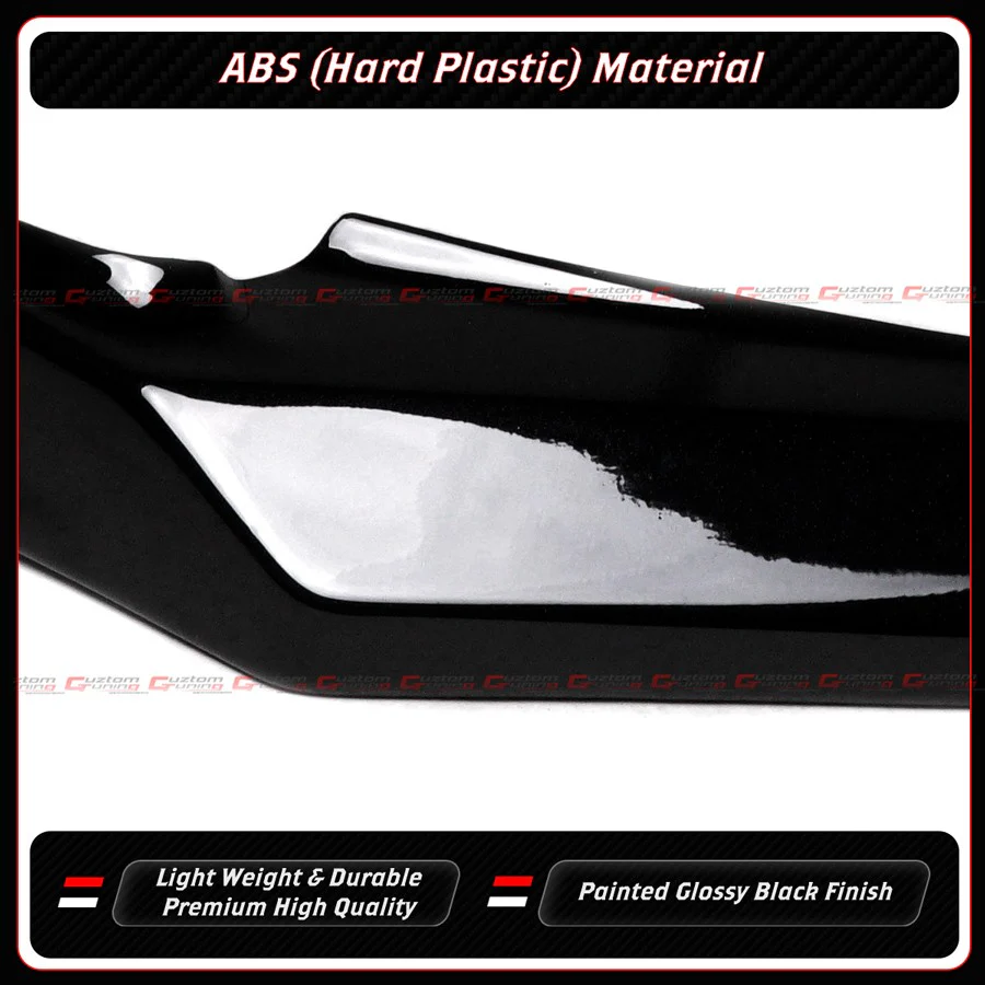 For 2025-2026 Honda Civic 11th M Style Gloss Black 1PC Front Bumper Lip Spoiler - Image 6