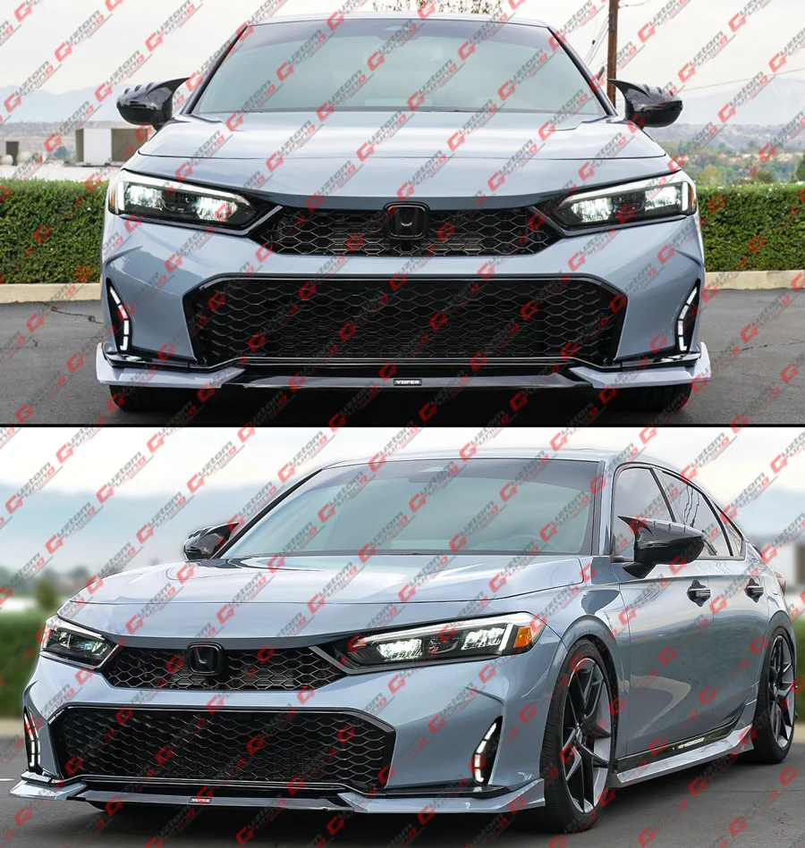 For 2025-2026 Honda Civic V2 Front Bumper Sequential DRL Daytime Running LED Light - Image 6