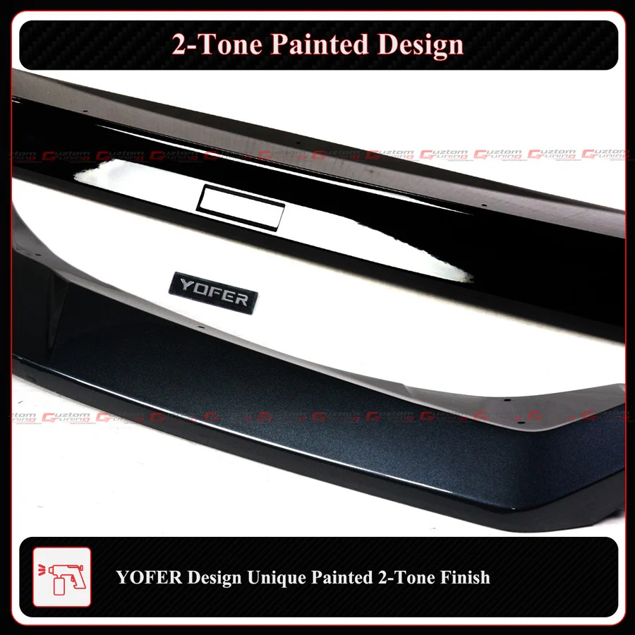 For 2025-2026 Honda Civic Yofer Meteorite Gray Metallic Front Bumper Lip Splitter - Image 8