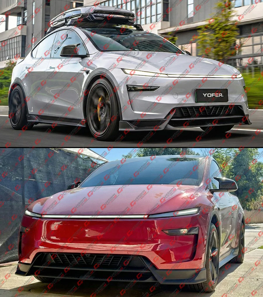 For 2025-2026+ Tesla Model Y Juniper M Style Full Carbon Fiber Side Mirror Cover Caps (Add-On/Stick On) - Image 10