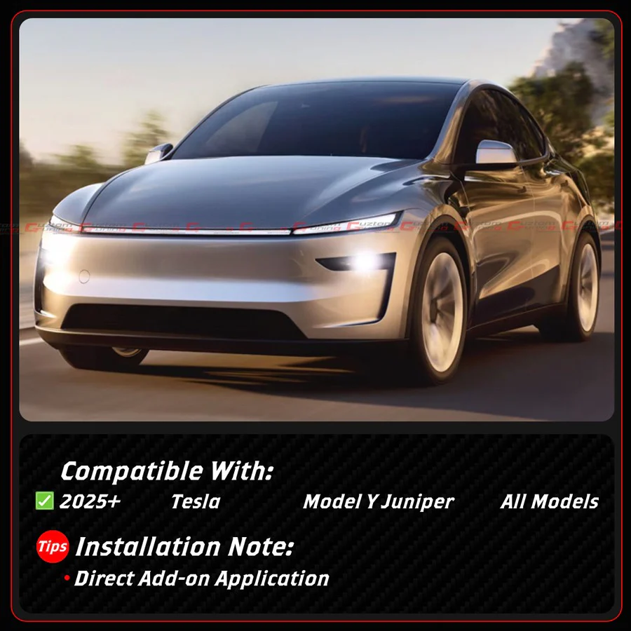 For 2025-2026+ Tesla Model Y Juniper M Style Full Carbon Fiber Side Mirror Cover Caps (Add-On/Stick On) - Image 3