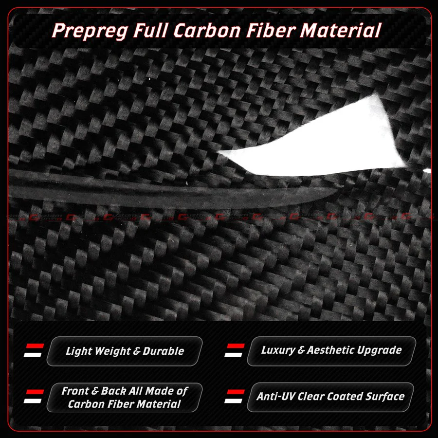 For 2025-2026+ Tesla Model Y Juniper M Style Full Carbon Fiber Side Mirror Cover Caps (Add-On/Stick On) - Image 8