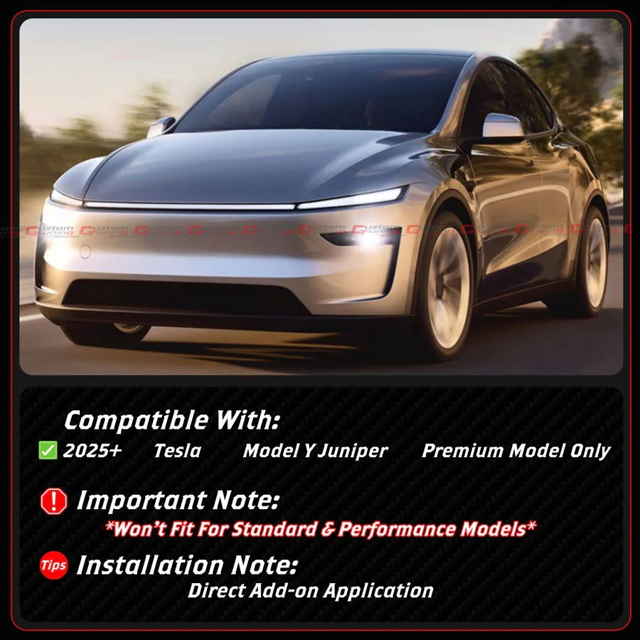 For 2025-2026 Tesla Model Y Juniper Matte Black Front Lower Mesh Grill Bug Shield - Image 3