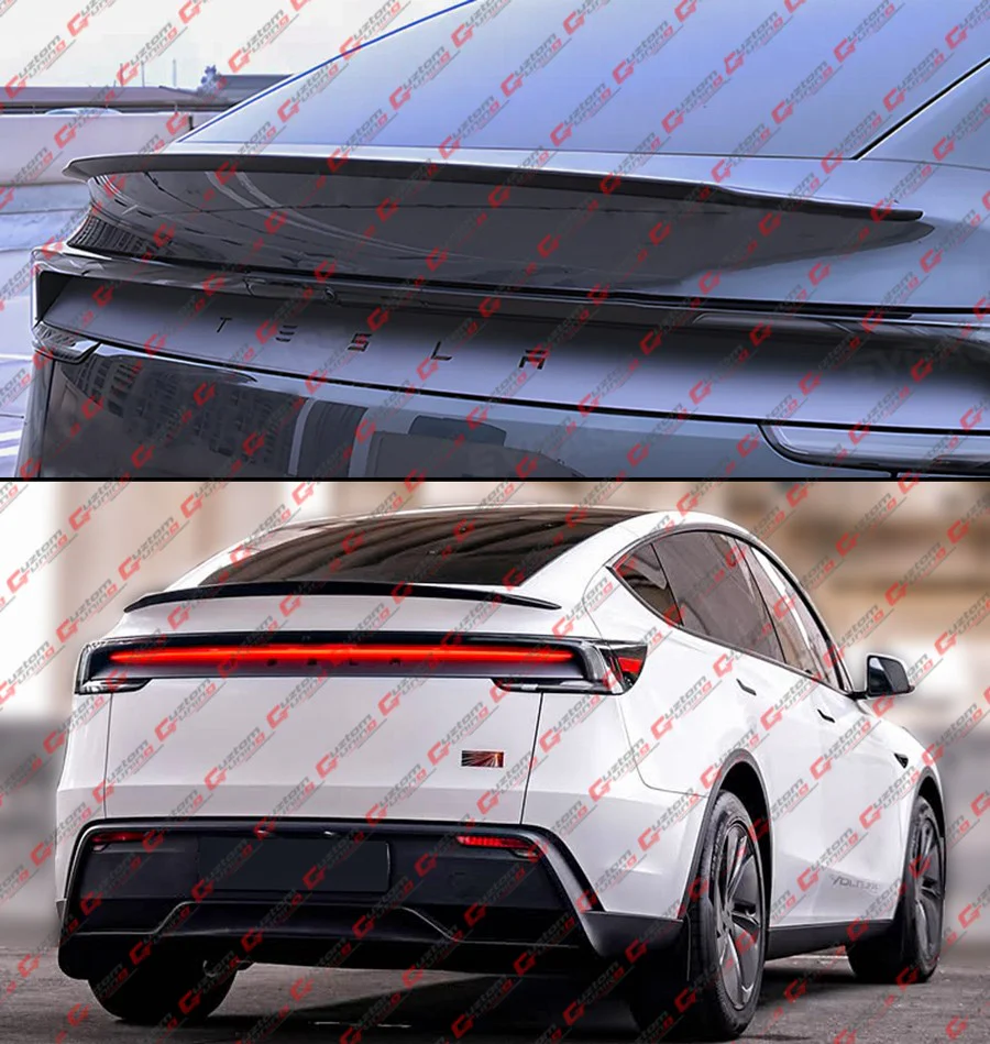 For 2025-2026 Tesla Model Y Juniper Performance Matte Dry Carbon Fiber Trunk Spoiler - Image 8