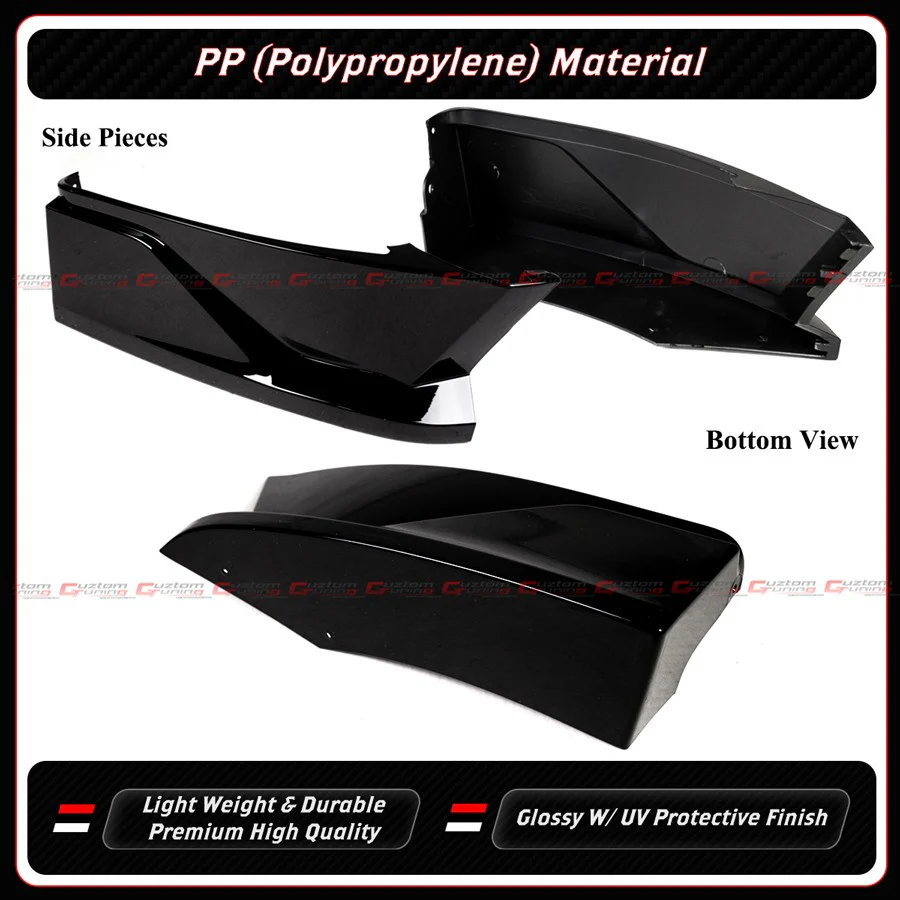 For 2025-2026 Tesla Model Y Juniper Yofer Gloss Black Rear Bumper Diffuser Kit - Image 8