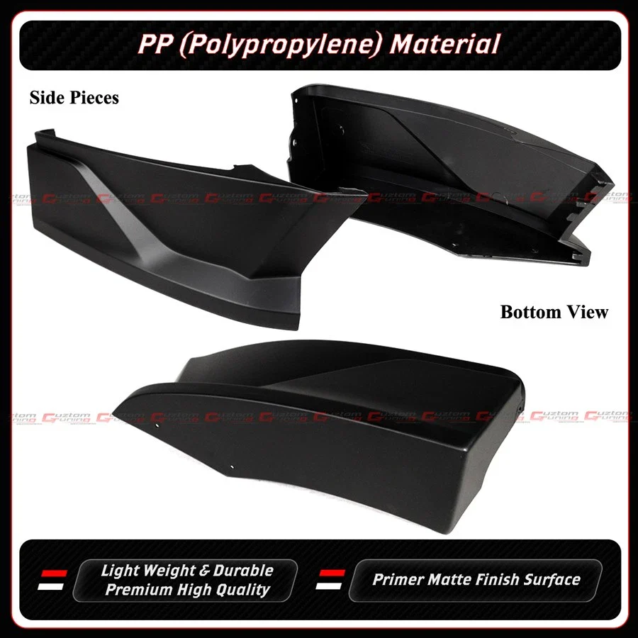 For 2025-2026 Tesla Model Y Juniper Yofer Matte Black Rear Bumper Diffuser Kit - Image 7