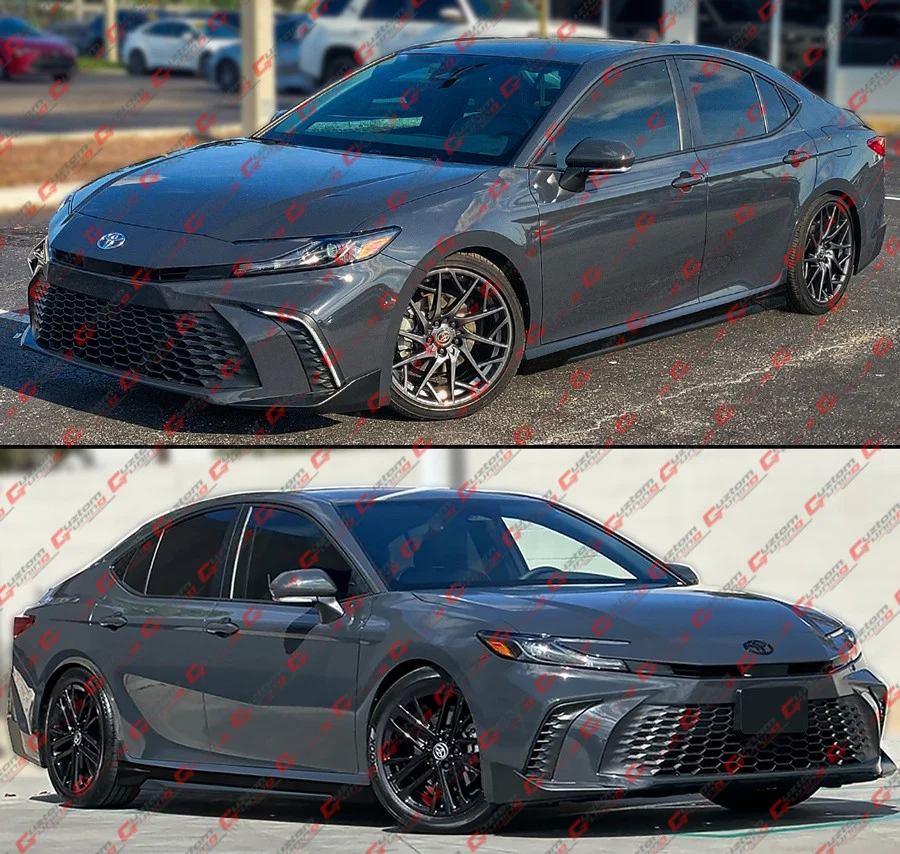 For 2025-2026 Toyota Camry CTM Underground Gray Black 2-Toned Side Skirt Extension - Image 8