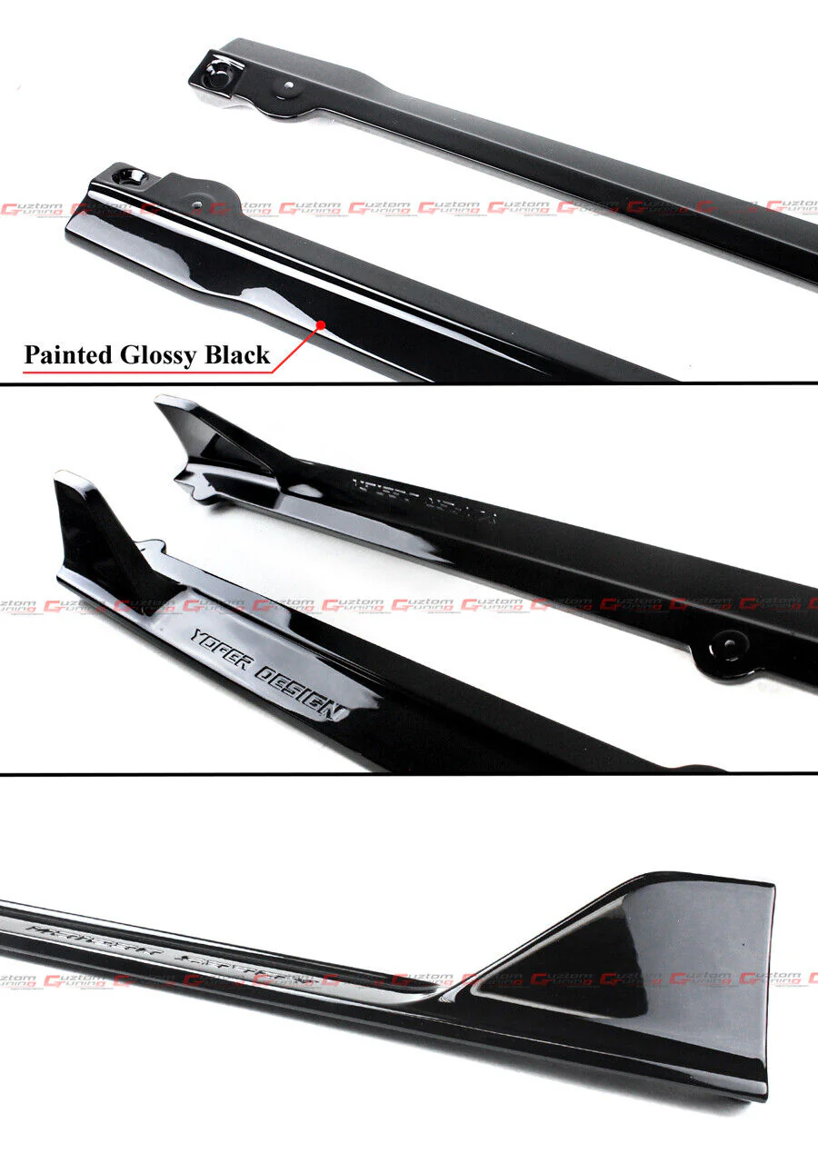 For 2025-2026 Toyota Camry Gloss Black Winglet Side Skirt Extension - Image 3