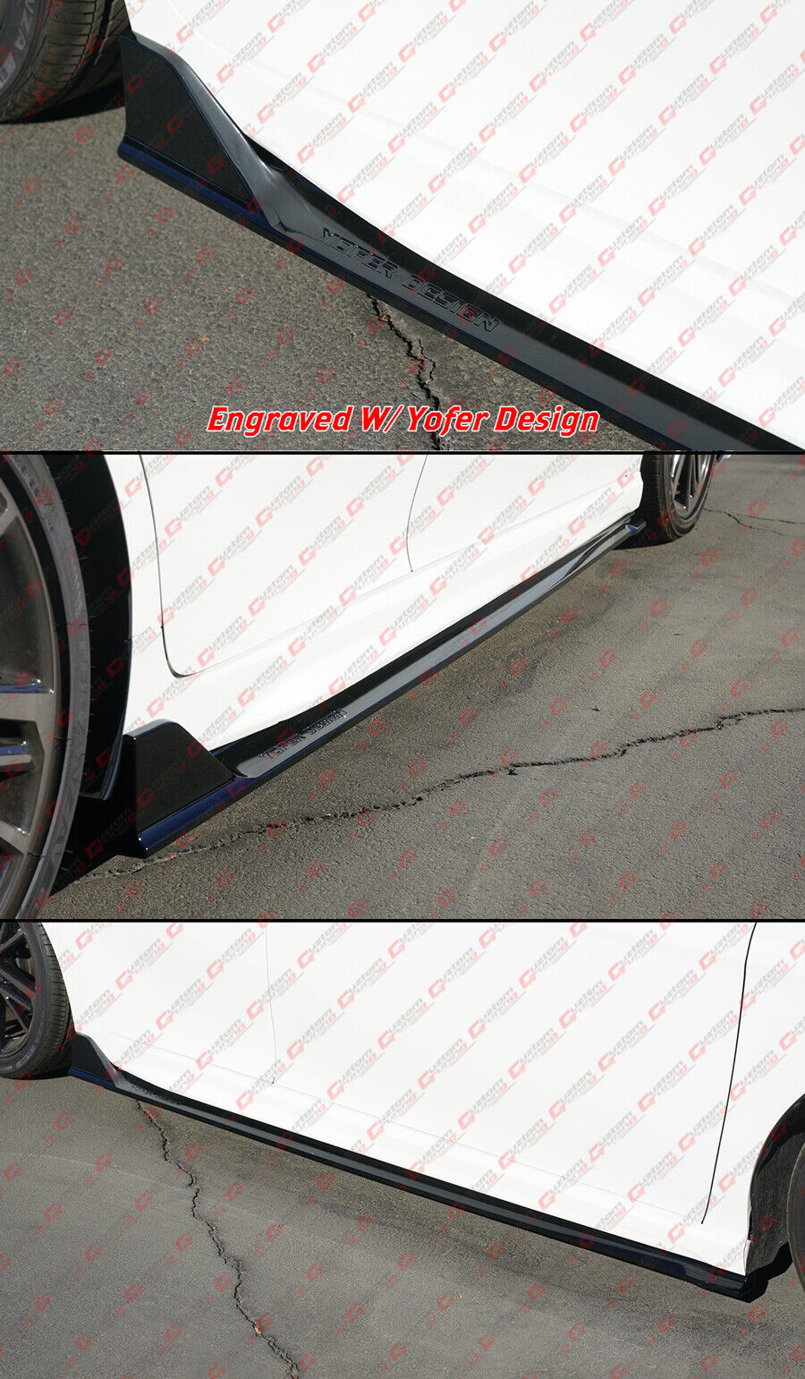 For 2025-2026 Toyota Camry Gloss Black Winglet Side Skirt Extension - Image 4