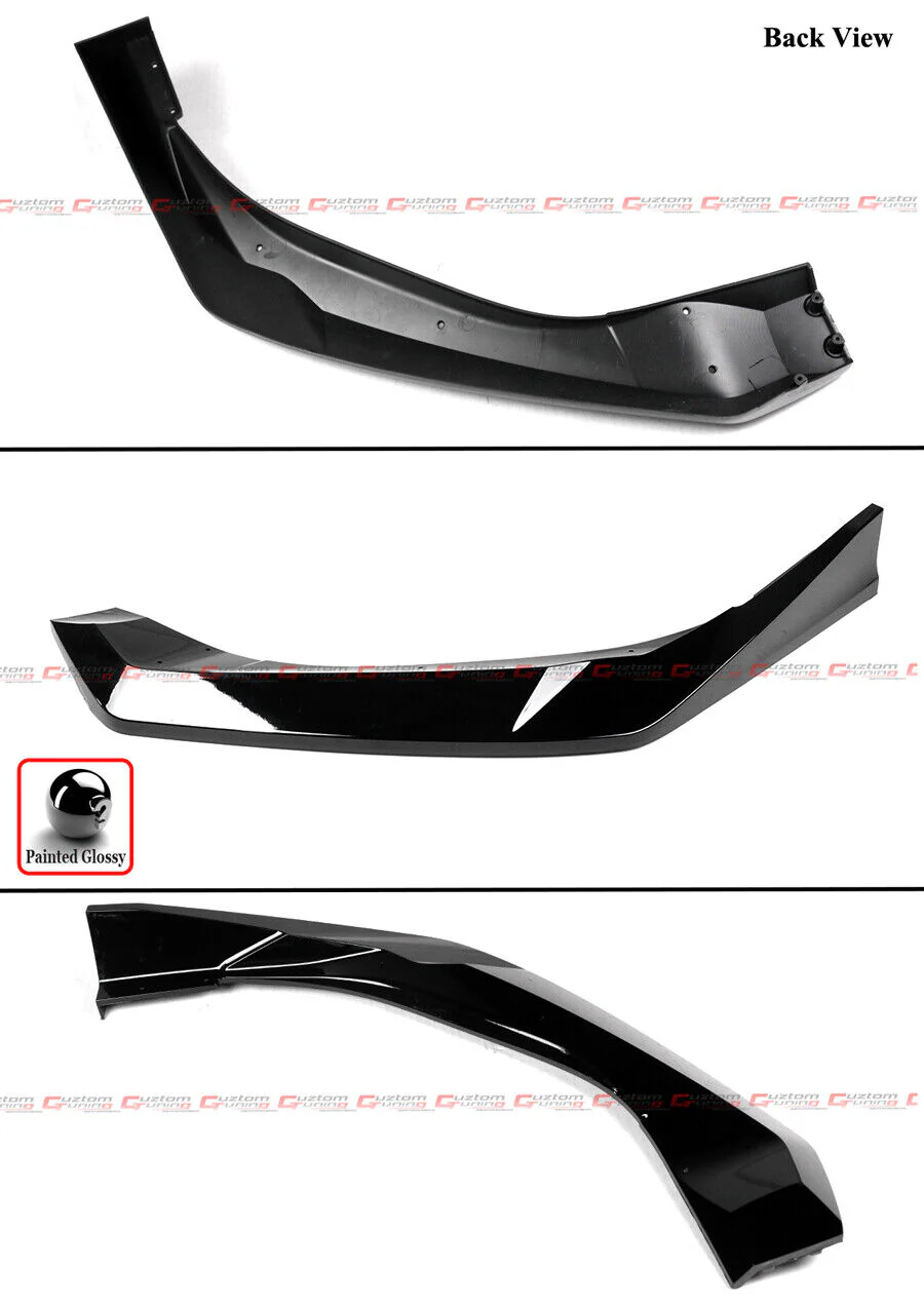 For 2025-2026 Honda Civic 11.5th Gen Yofer Glossy Black Front Bumper Lip Splitter - Image 5