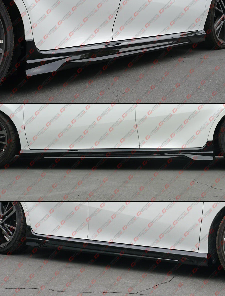 For 2025 2026+ Toyota Camry LE SE XSE XLE CTM Design Gloss Black Side Skirt Extension - Image 7