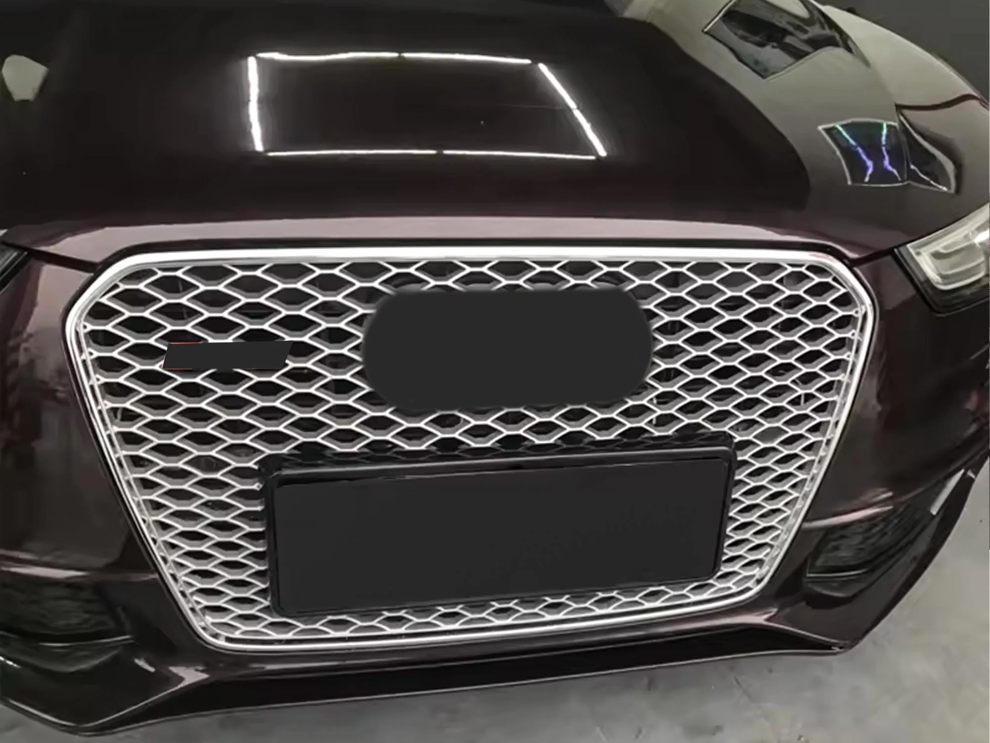For Audi B8.5 A5 S5 2013-2016 RS5 Style Front Grille Chrome (Frame + Honeycomb) - Image 4