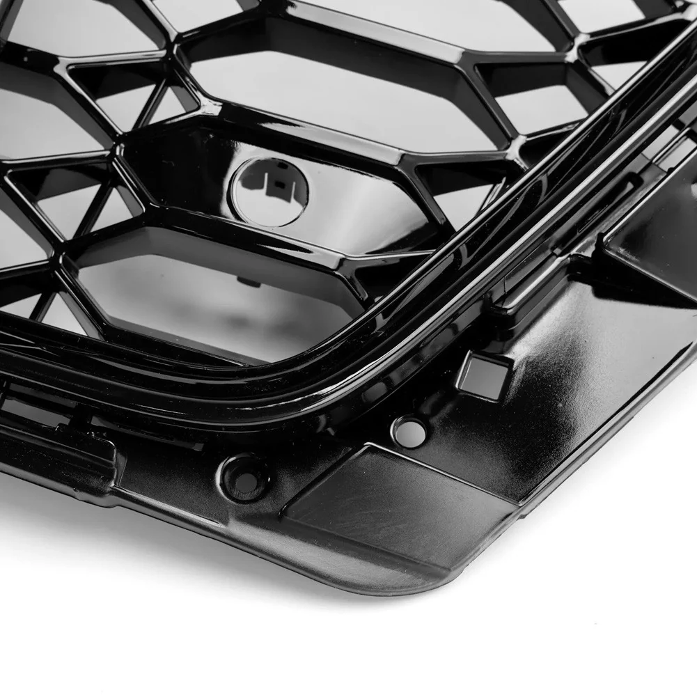 For Audi B9.5 A4 Sline S4 2020-2022 Front Bumper Grill Honeycomb Center Grille - Image 13