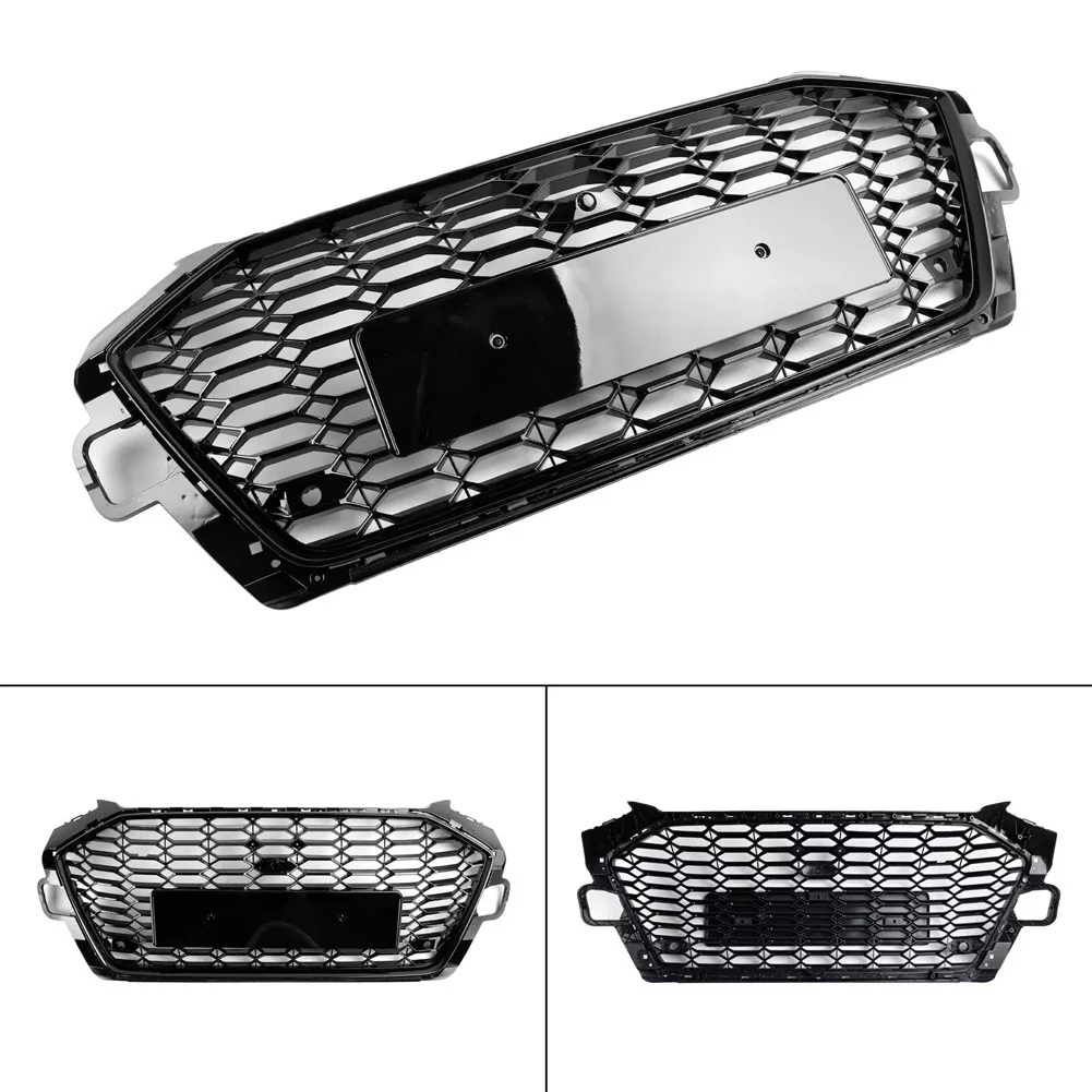 For Audi B9.5 A4 Sline S4 2020-2022 Front Bumper Grill Honeycomb Center Grille - Image 5